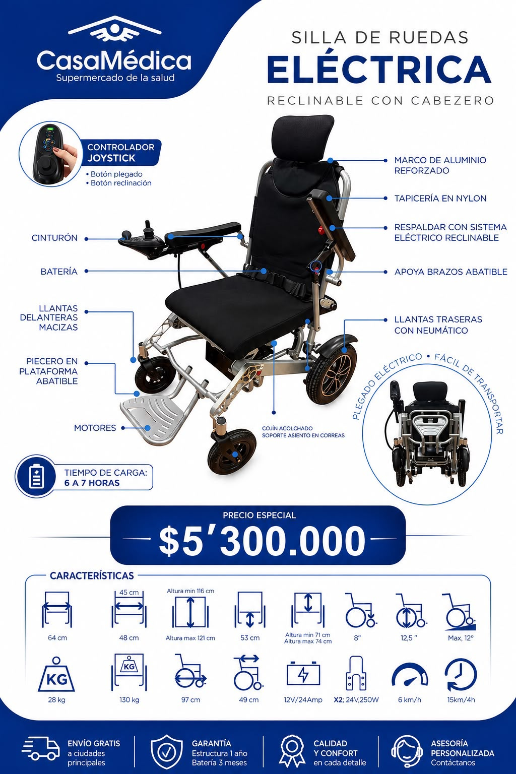 Silla Eléctrica Reclinable Premium